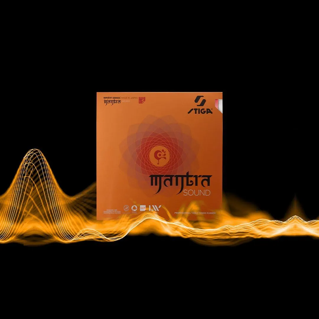 Stiga Mantra Sound Table Tennis Rubber | Medium Hard Professional Table Tennis Sheet for Maximum Speed & Control - Made in Japan