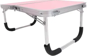 STOBAZA Elegant Aluminum Folding Table Compact Bed Desk Portable Outdoor Table for Camping BBQ Beach