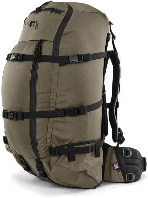 Stone Glacier Col 4800 Backpack with Xcurve Frame, 4800 Cubic Inches, Ranger Medium, 150  lb Load, Hydration Compatible, Made in USA (50105-RG-M)