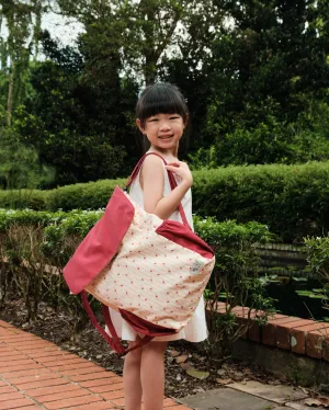 Strawberries Flowers Red Kids 4-Way Washable Bag 2.0