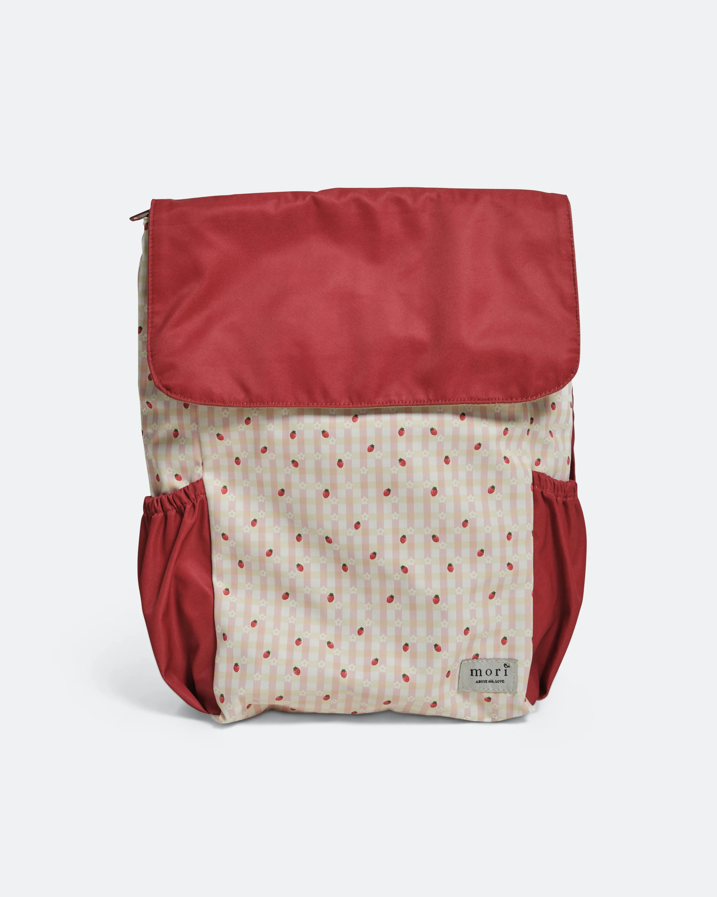 Strawberries Flowers Red Kids 4-Way Washable Bag 2.0