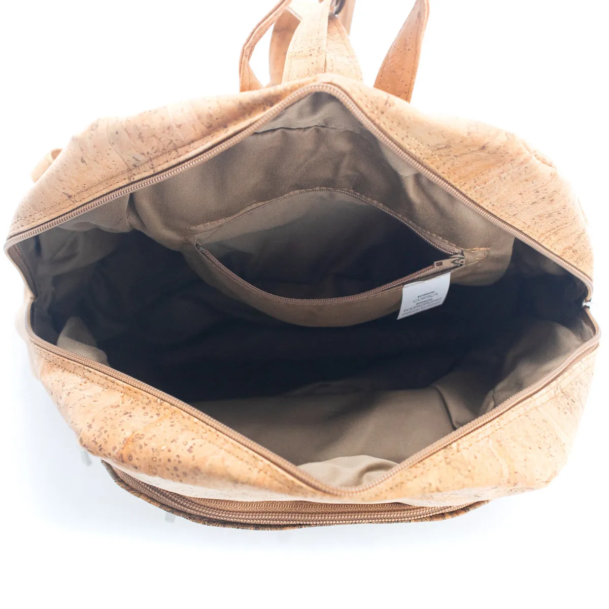 Stylish and Spacious: Women's Large Capacity Printed Cork Backpack