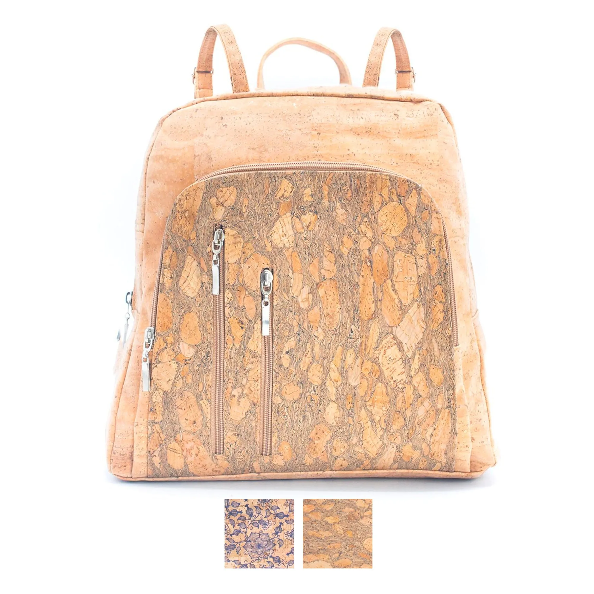 Stylish and Spacious: Women's Large Capacity Printed Cork Backpack