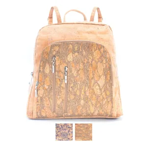 Stylish and Spacious: Women's Large Capacity Printed Cork Backpack