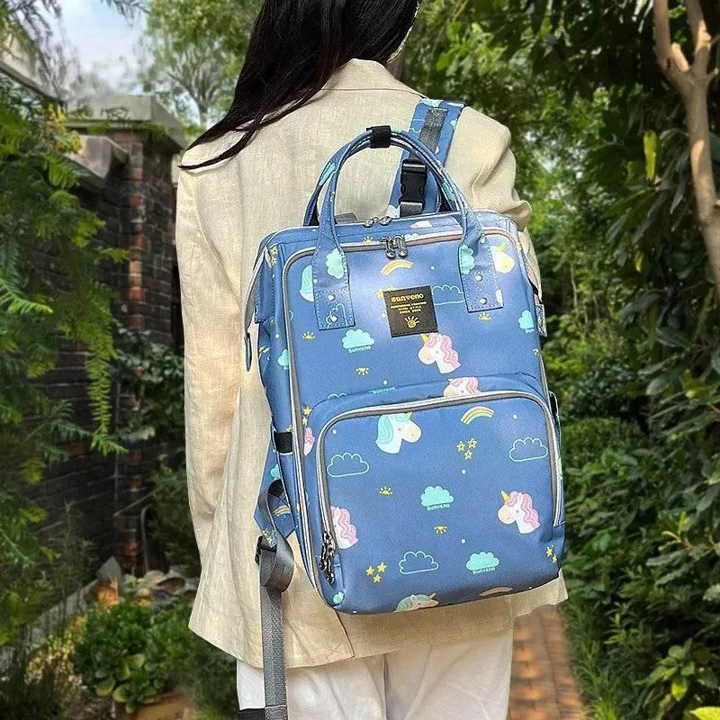 Stylish Baby Diaper Backpack - Large Capacity Modern Design
