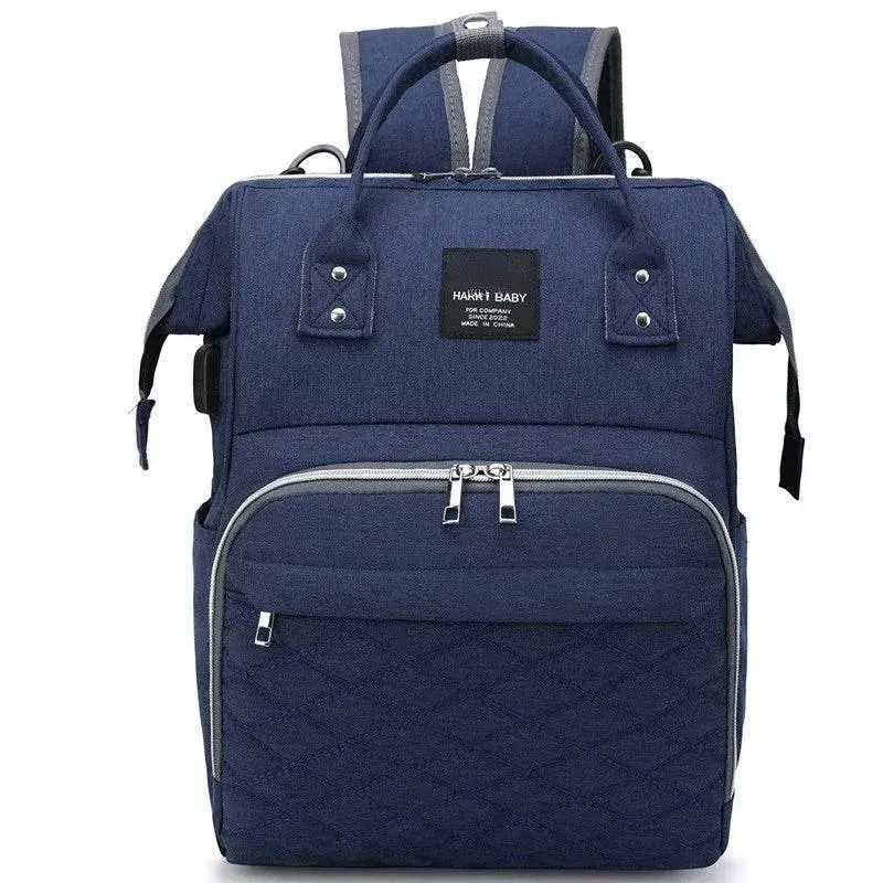 Stylish Baby Diaper Backpack - Large Capacity Modern Design