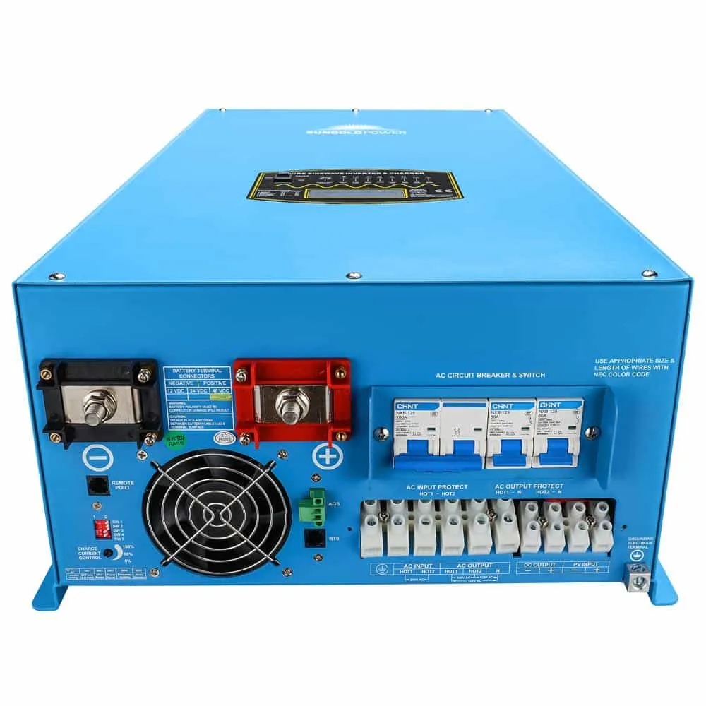 SunGold Power 12000W 48V Split Phase Pure Sine Wave Inverter Charger
