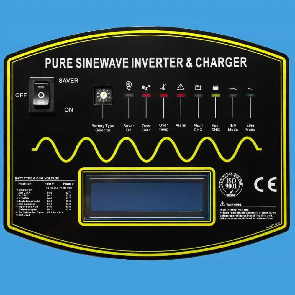 SunGoldPower 12000W 48V SPLIT PHASE PURE SINE WAVE SOLAR INVERTER CHARGER