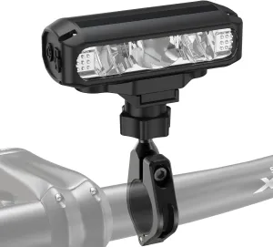 Super Bright Bike Lights for Night Riding, USB Rechargeable Bicycle Light Front, 4 Modes Mountain Bike Headlight with Power Bank Function, IPX4 Waterproof, Wide Range