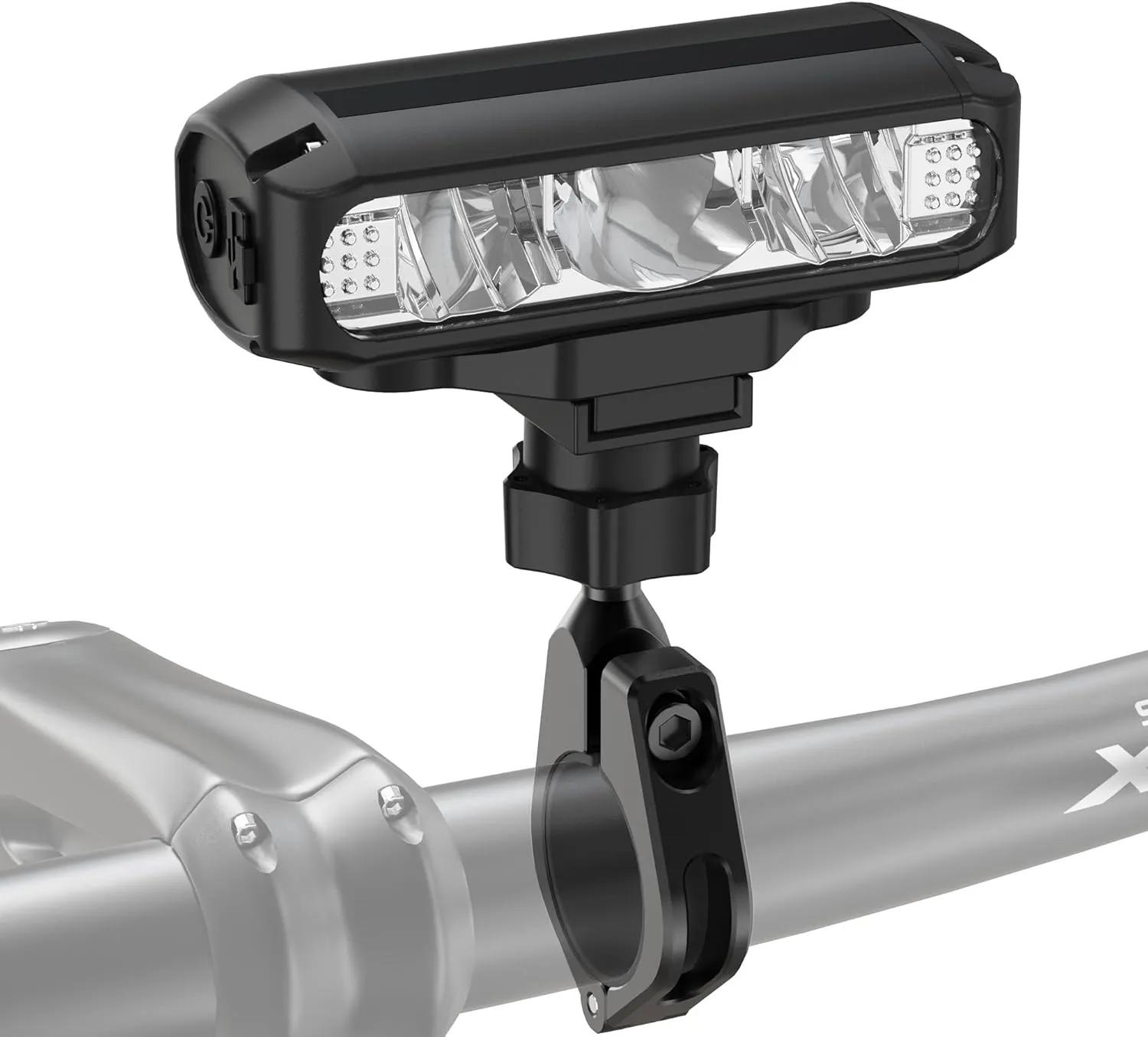 Super Bright Bike Lights for Night Riding, USB Rechargeable Bicycle Light Front, 4 Modes Mountain Bike Headlight with Power Bank Function, IPX4 Waterproof, Wide Range