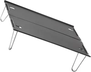 SUPVOX Collapsible Desk Lightweight Aluminum Portable Folding Table Easy Setup Folding Table