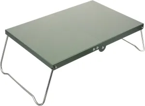 SUPVOX Portable Folding Camping Table Stainless Steel Picnic BBQ Hiking Table Compact for Camping Outdoor Kitchen Accessory