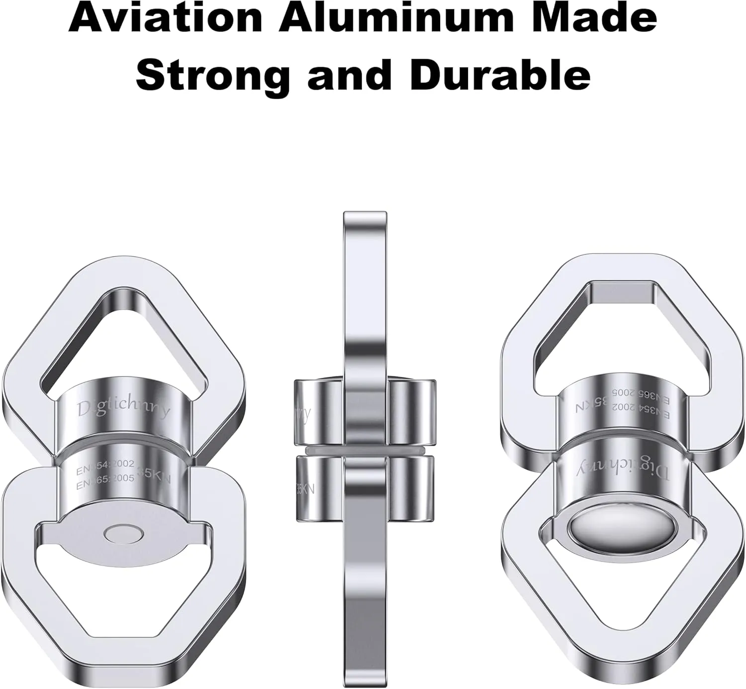 Swing Spinner, 35KN Safety Rotational Device, Aerial Dance Children's Swing, Hanging Hammock (Full Silver)