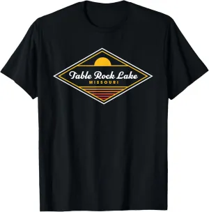 Table Rock Lake Missouri Retro Sunset Camping T-Shirt