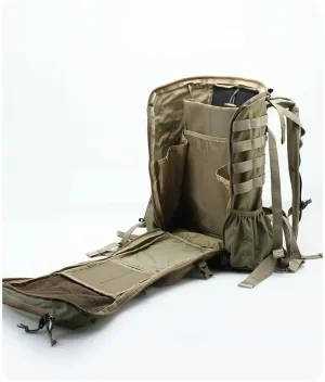 Tactical Backpack Military Molle Hiking 30L Tactical outdoor trekking bag dark brown