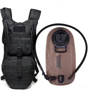 Tactical Molle Hydration Pack Backpack with 3L TPU Water Bladder for Outdoor Hiking Cycling Walking Climbing Camping