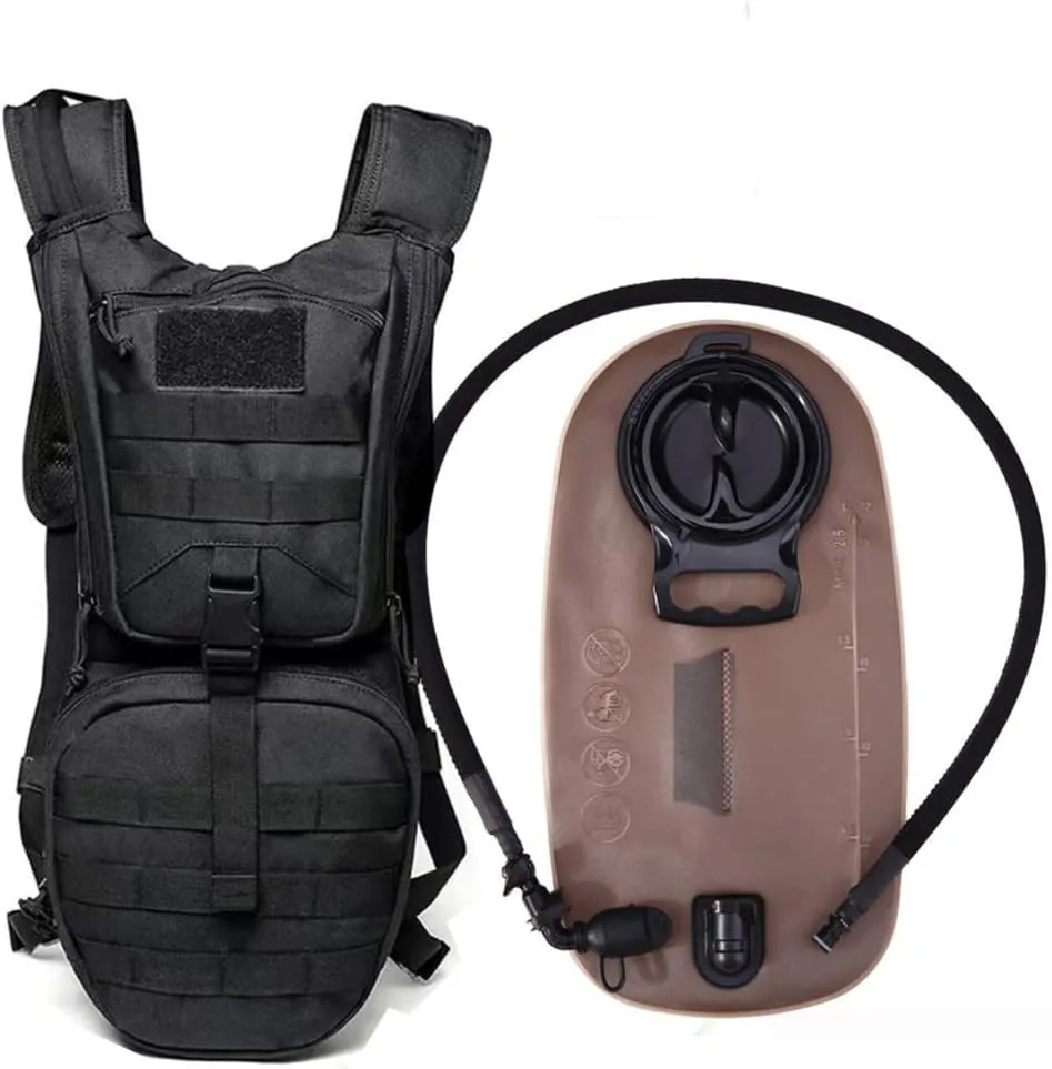 Tactical Molle Hydration Pack Backpack with 3L TPU Water Bladder for Outdoor Hiking Cycling Walking Climbing Camping
