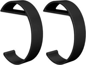 TANOSII Purse Hook Mental Clutch Holder Handbag Hanger for Table Desk Side Table Portable Practical Hook e Shape Black 2 Packs