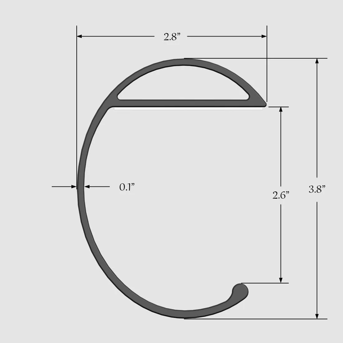 TANOSII Purse Hook Mental Clutch Holder Handbag Hanger for Table Desk Side Table Portable Practical Hook e Shape Black 2 Packs