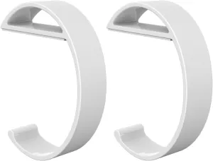 TANOSII Purse Hook Mental Clutch Holder Handbag Hanger for Table Desk Side Table Portable Practical Hook e Shape White 2 Packs