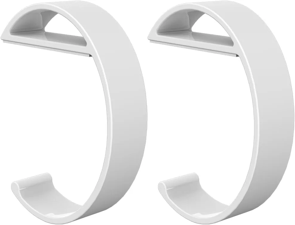 TANOSII Purse Hook Mental Clutch Holder Handbag Hanger for Table Desk Side Table Portable Practical Hook e Shape White 2 Packs