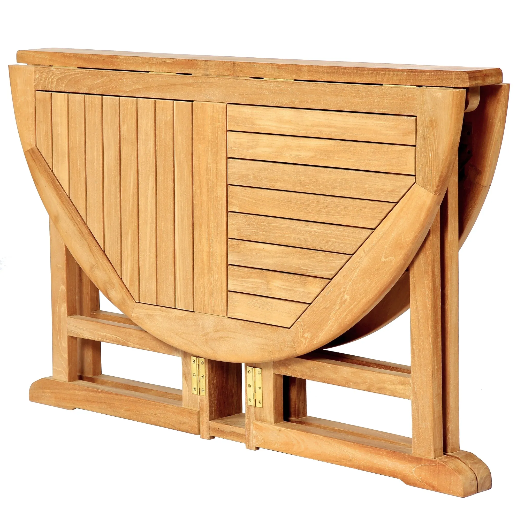 Teak Folding Butterfly Dining Table - Round 48" (120 cm)