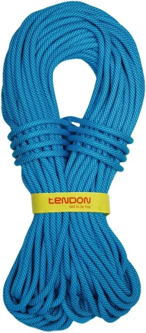 TENDON Master 8.6 - UIAA Certified Dynamic Rope for Rock Climbing - Dry Treated with Complete Shield - 8.6mm x 80m, Turquoise