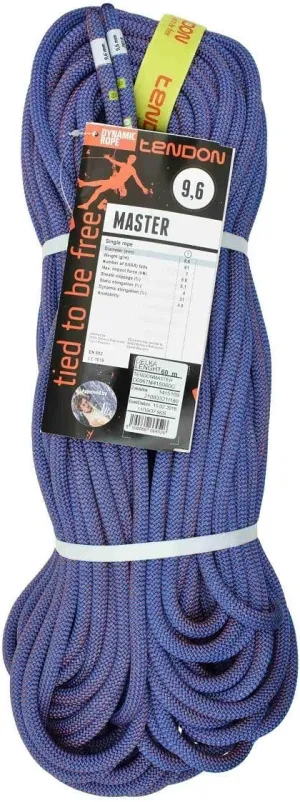 Tendon Master 9.6 Dynamic Single Rope, Blue/Red, 70 m