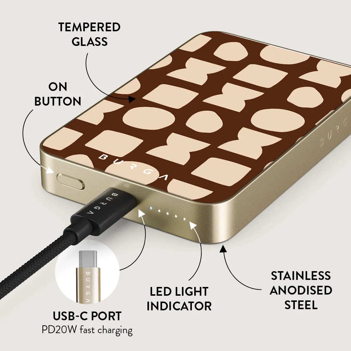 Terracotta - Magnetic Power Bank