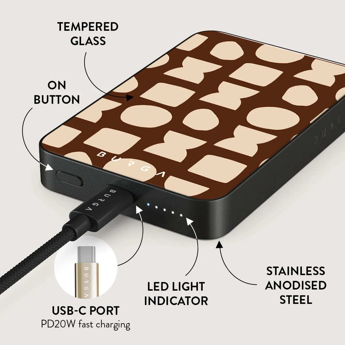 Terracotta - Magnetic Power Bank