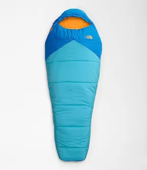 The North Face Teen Wasatch Pro 20 Sleeping Bag | 20F / -7C Insulated Mummy Camping Bag, Warm Synthetic Insulation, Easy Side-Zipper Entry, Hero Blue/Norse Blue-NPF, Regular Right-Hand