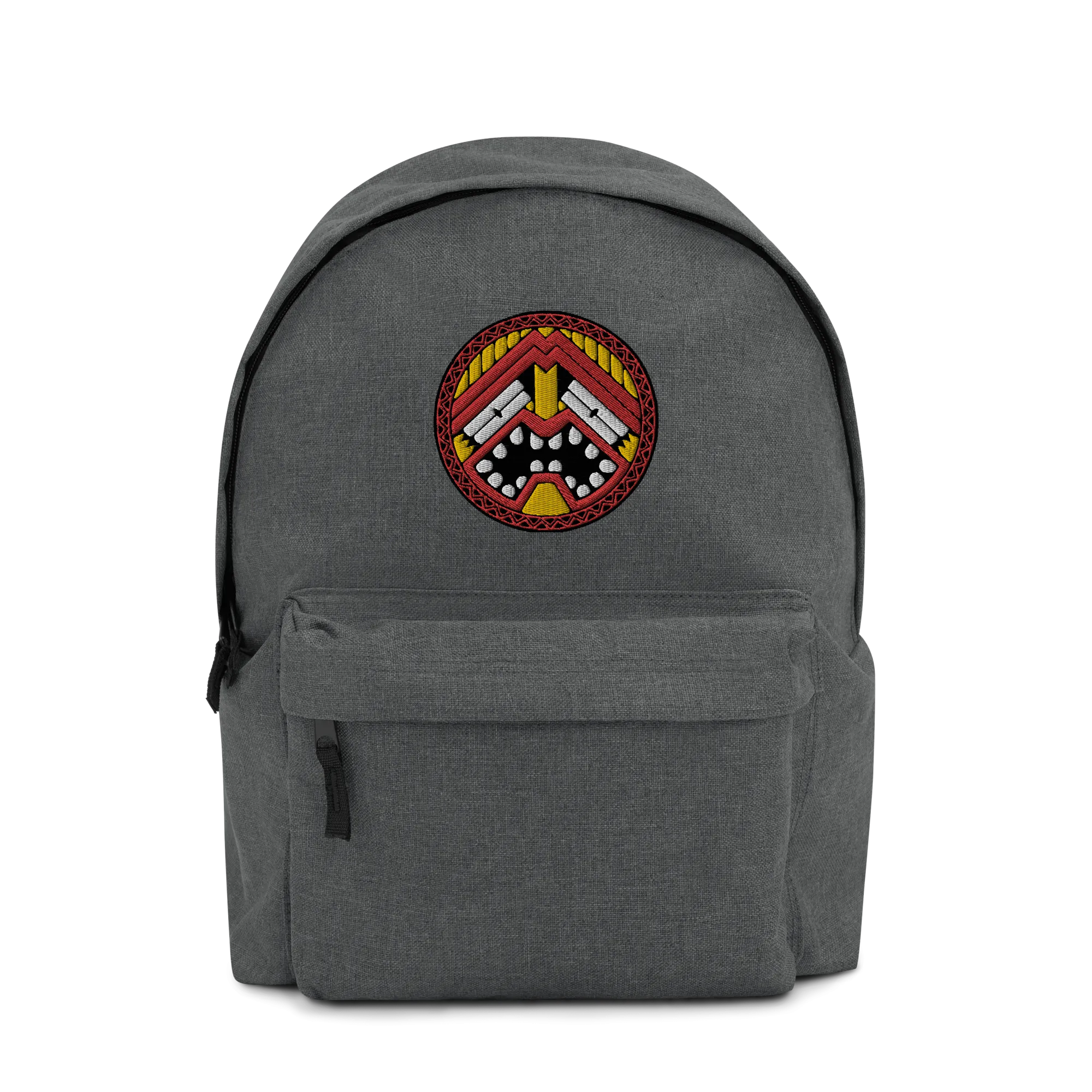 Tiki Face One Embroidered Backpack