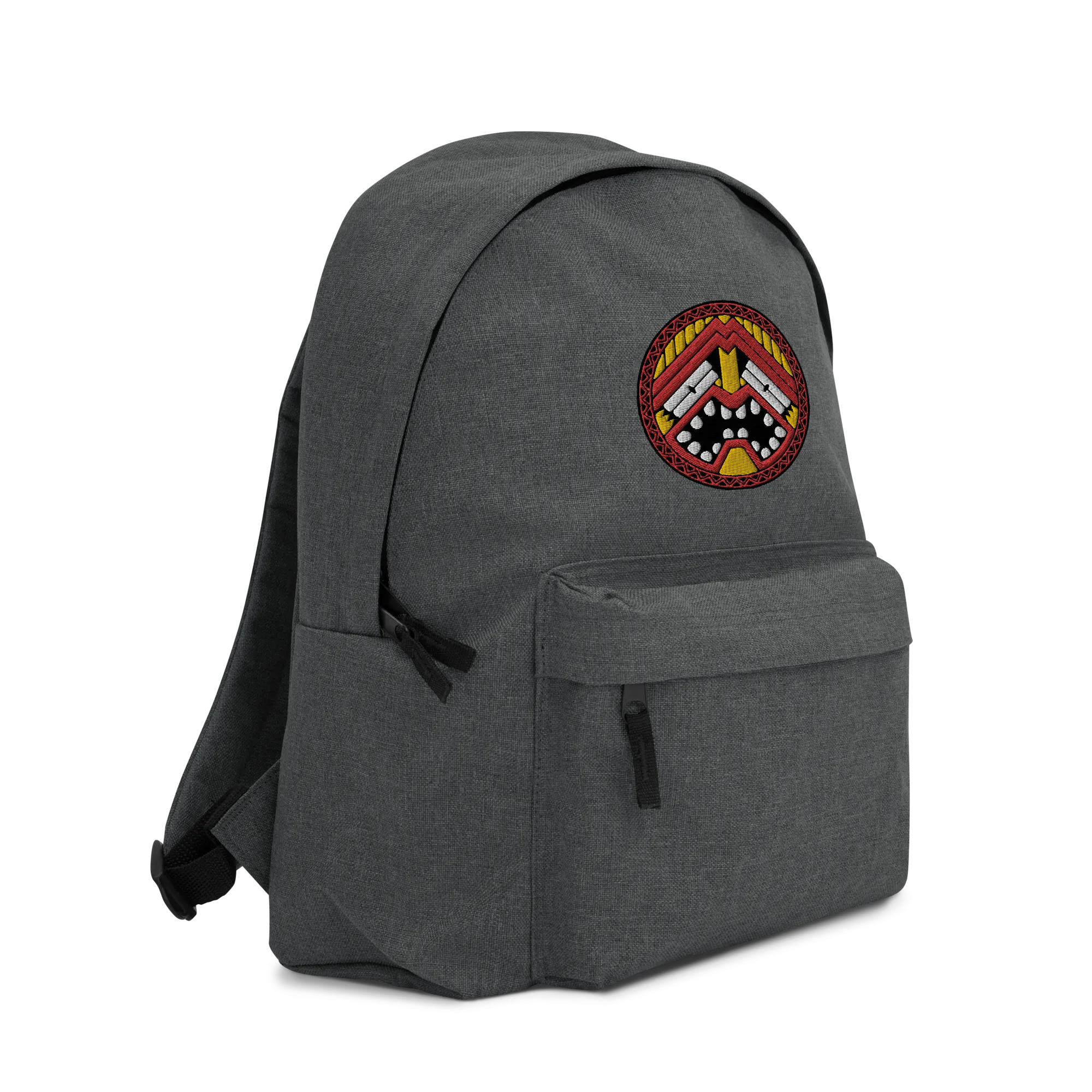 Tiki Face One Embroidered Backpack