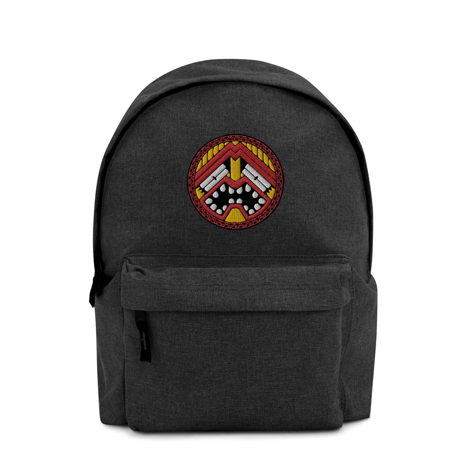 Tiki Face One Embroidered Backpack