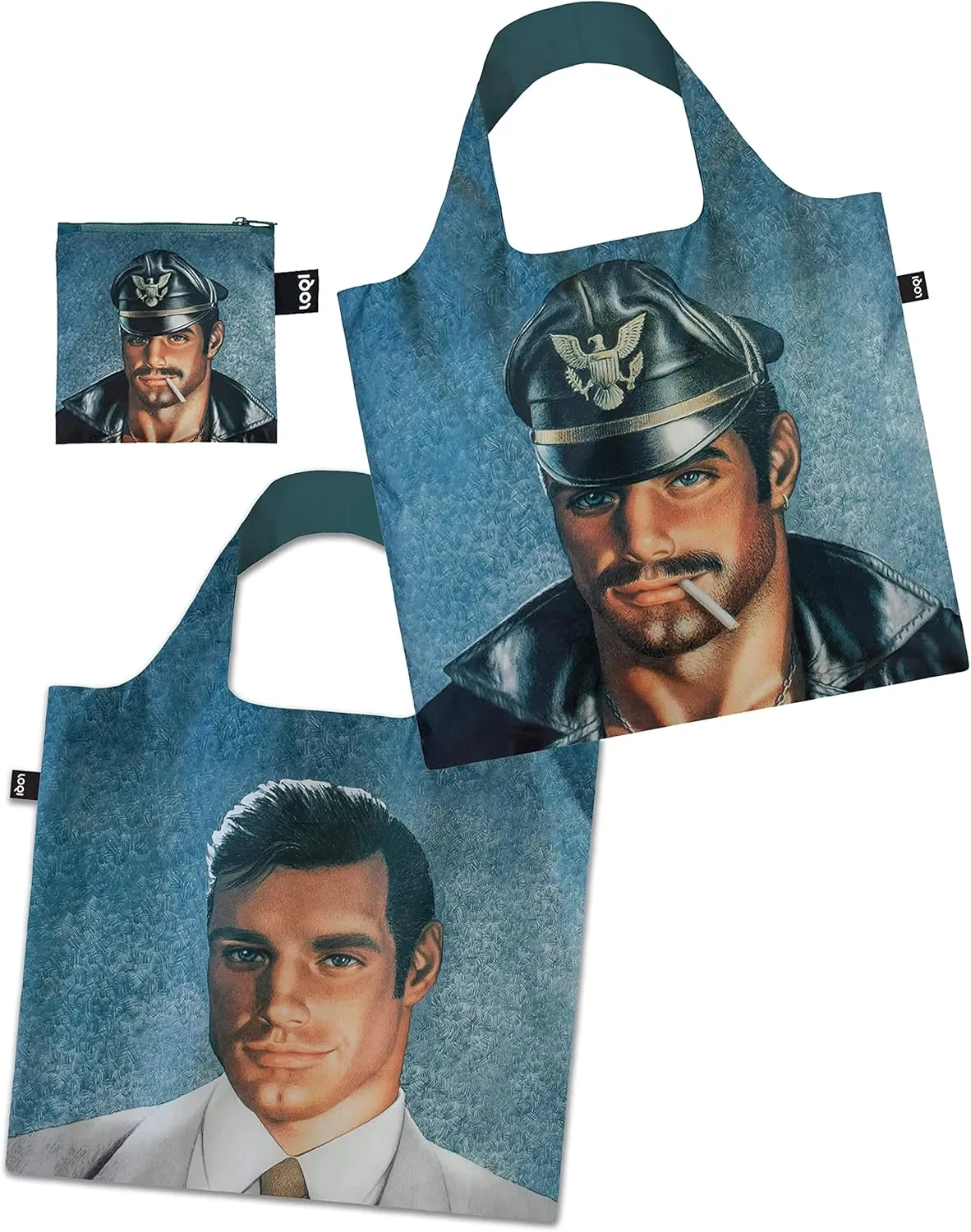 Tom of Finland Day & Night Double-Sided Tote Bag (Leatherman, gay)