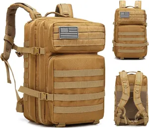 TOMITANY Military Tactical Backpack 45L Army 3 Days Assault Pack Bag Large Nylon 900D Mens Molle Rucksack