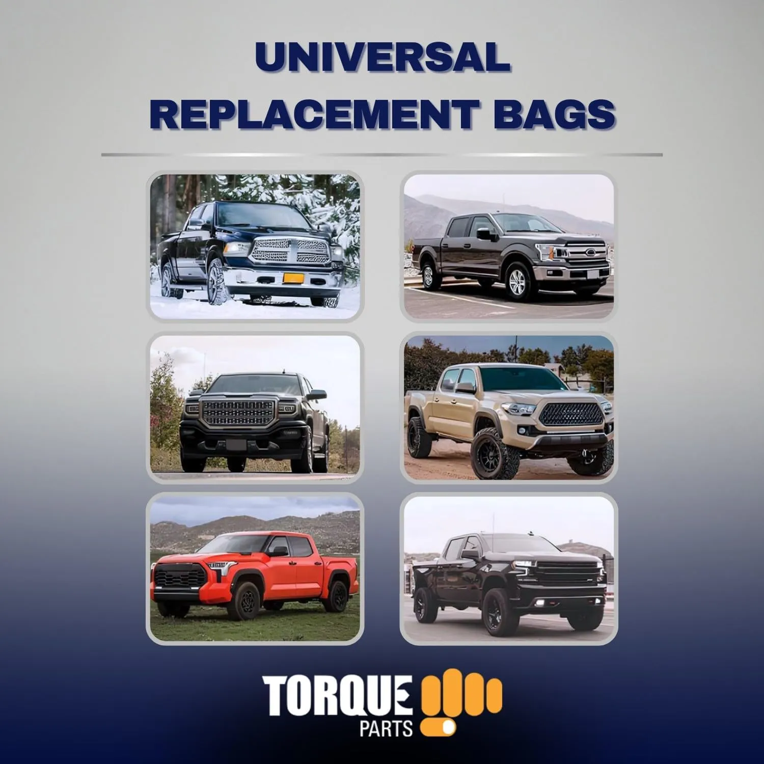TORQUE 2600 Universal Air Spring Bag Replacement 1/2" NPT Single Port Double Bellow 2600 lb (Replaces Air Lift Dominator 2600 D2600) (TR5861)