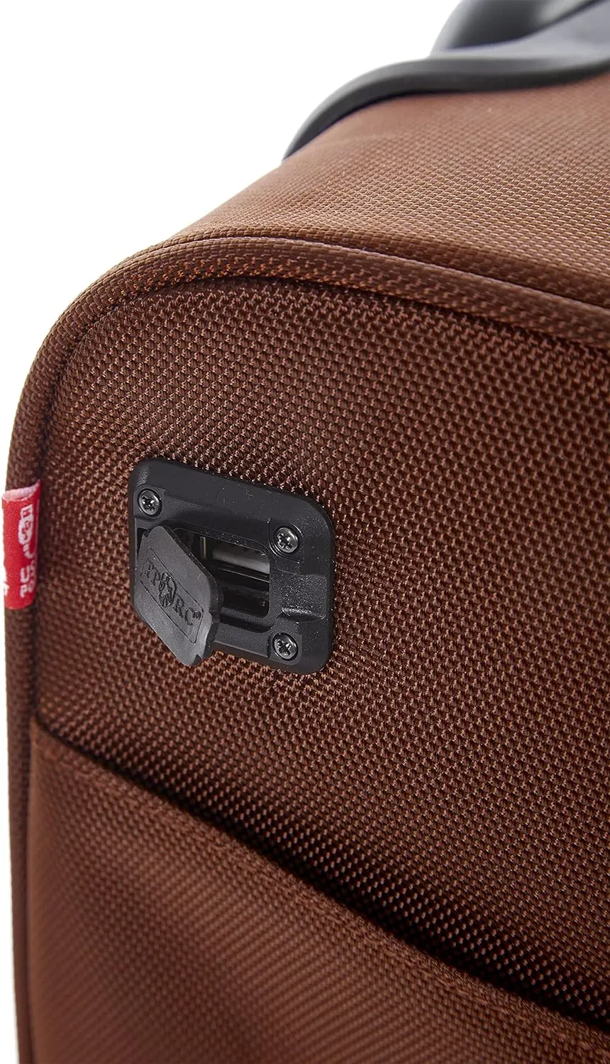 TPRC Smart Under Seat Carry-On Luggage with USB Charging Port, Brown, Underseater 15-Inch