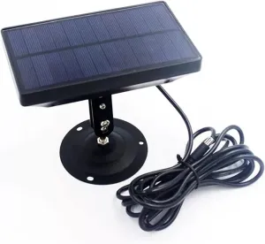 Trail Camera Solar Panel Outdoor Hunting Camera Solar Panel 1800mah 9V Waterproof Charger Battery for Ordinary Trail Camera Excluding 2G 3G WiFi Camera (Color : Black) (Black)
