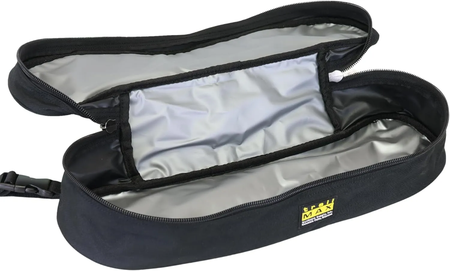 TrailMax Horse Saddle Bag; Double-Stitched, 600-D Polyester, Vinyl Lined, Black