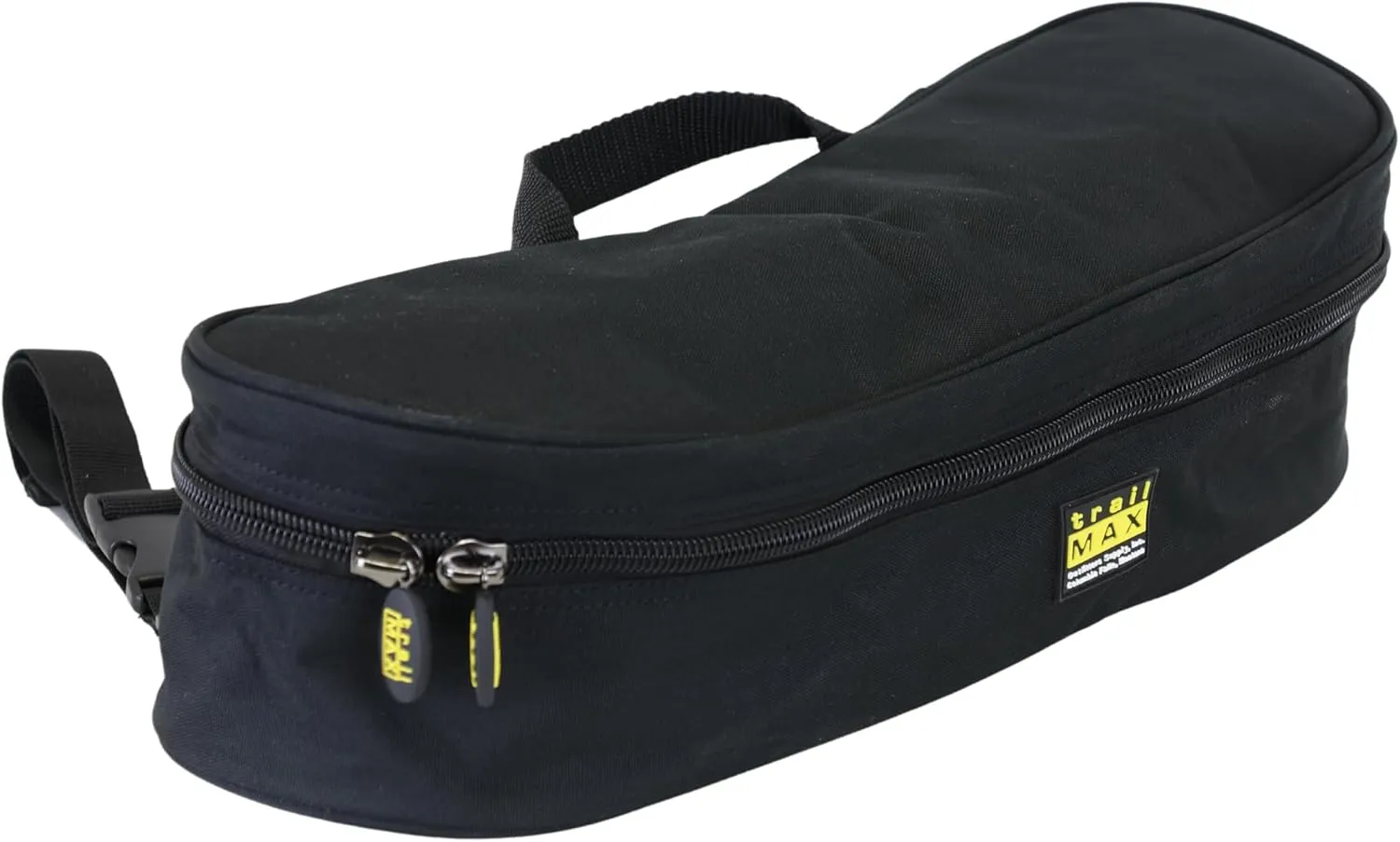 TrailMax Horse Saddle Bag; Double-Stitched, 600-D Polyester, Vinyl Lined, Black