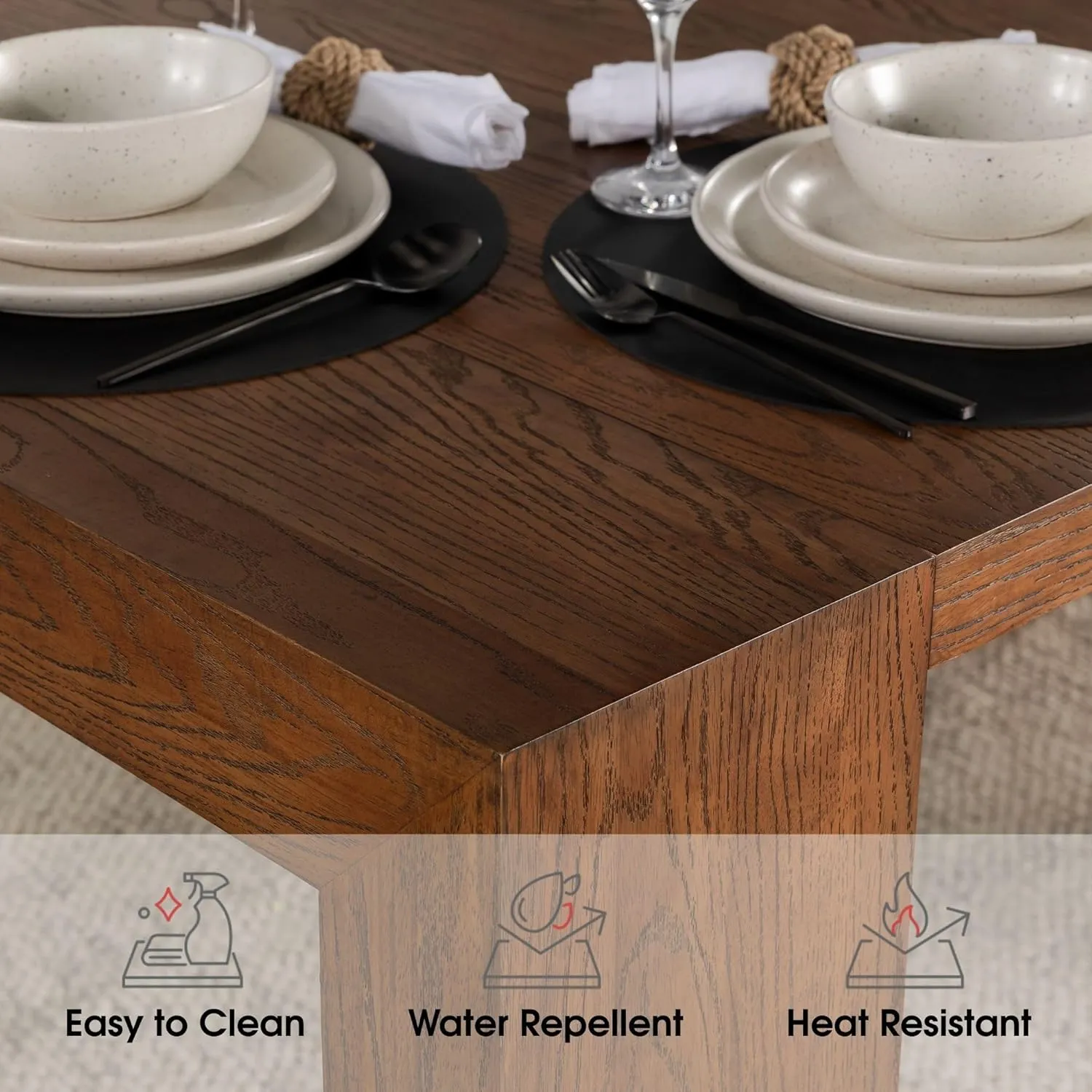 Transformer Table Expandable Dining Table Set for 4 to 12, Kitchen Table and Chairs Set of 4 & Dining Bench, Extendable Dining Room Table, Stackable Chairs & Wood Bench