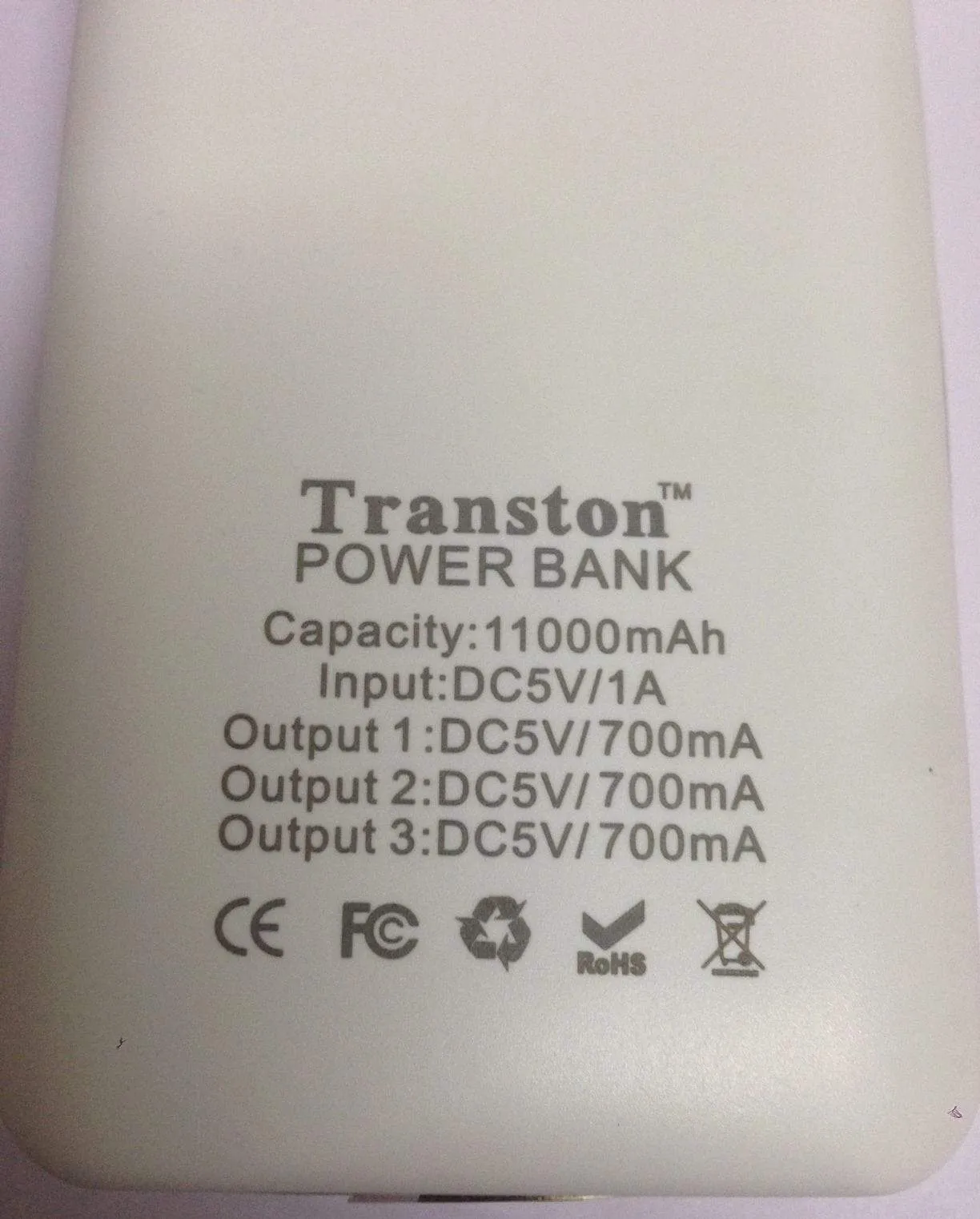 Transton 11000 mAh Power Bank with 3 USB Ports