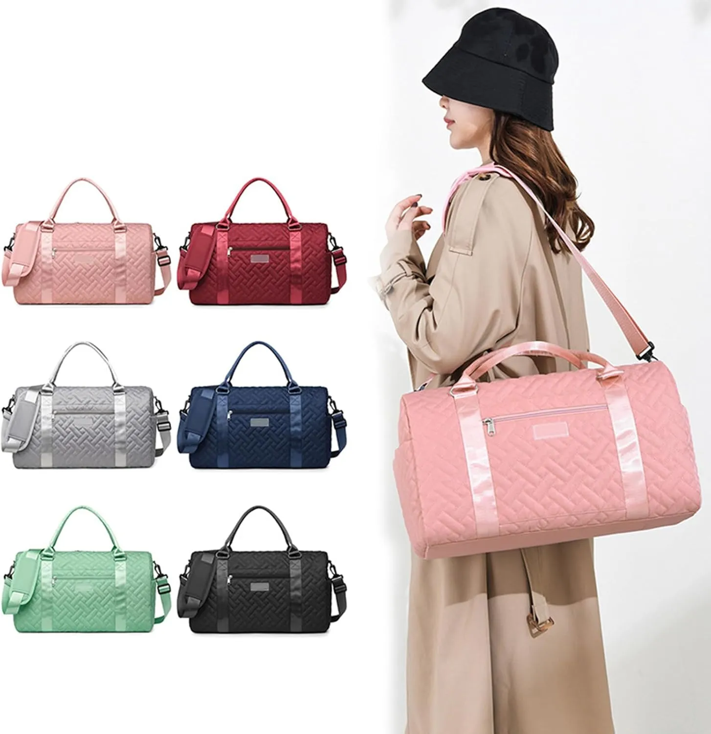 Travel Bag Practical Fitness Bag Gym Bag Sport Bag Mummy Bag Large Capacity Overnight Bag Stylish Training Bag Baby Bag