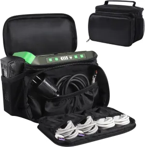 Travel Carrying Case Compatible with Camping Solar Generator,Power Station Carrying Storage Bag Solar Generator Carrying Bag Waterproof Travel Storage Bag for Charging Cable and Accessories (Bag Only)