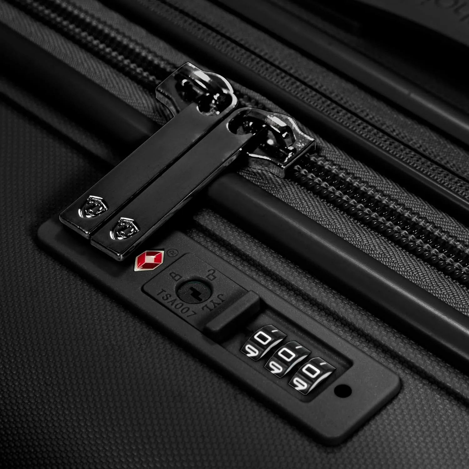Traveler's Choice Pagosa Indestructible Hardshell Expandable Spinner Luggage, Black, Carry-on