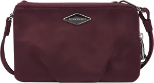 Travelon Anti-Theft Parkview Double Zip Crossbody Clutch