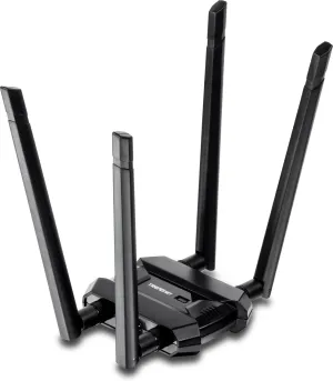 TRENDnet AC1900 High Power Dual Band Wireless USB Adapter, TEW-809UB, Stream 4K HD Video, Windows-Mac OS Compatible, USB 3.0 to USB Type A, Black (Pack of 1)