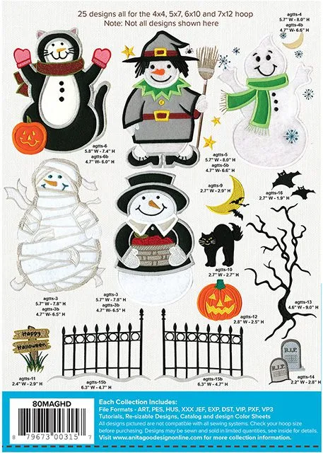 Trick or Treat Snowmen