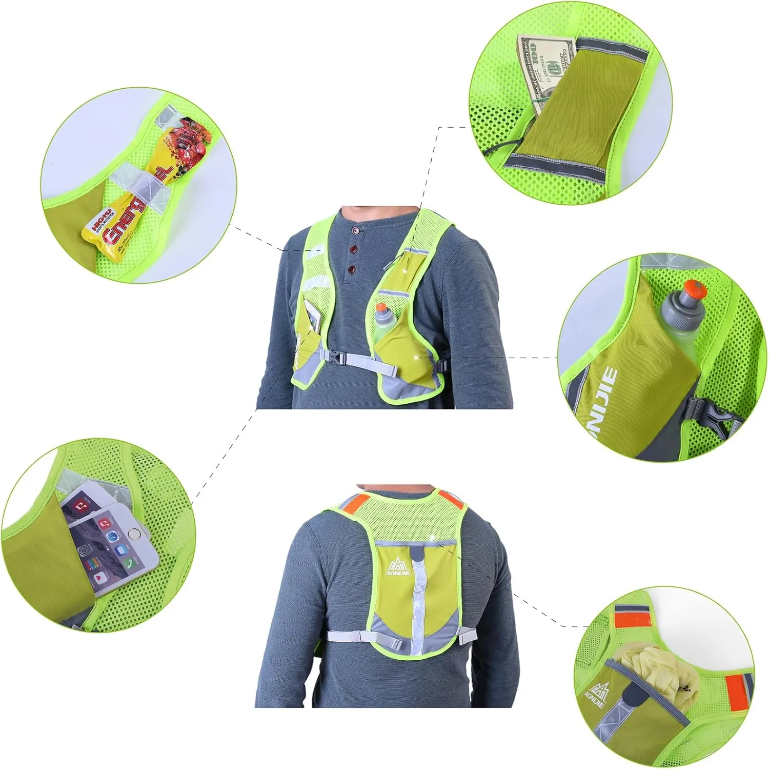 TRIWONDER Running Hydration Vest 5.5L 5L Water Pack Backpack for Women Men Runner Trail Race Marathon Cycling Hiking Jogging